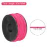 MECCANIXITY 1.18mm x 164 Feet Paracord Micro Cord Rope 100 LB Polyester Braided Cord Spool for Camping Outdoor Jewelry Bracelet, Dark Pink view 2