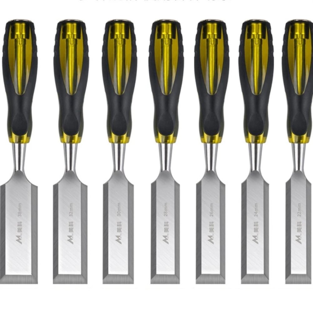 Wood Chisel Set CRV Steel Carving Chisel Professional Chisel Knife Hand Tool Set For Basic Detailed Carving Woodworkers Gouges (Size : 4pcs)