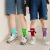 ARTSIM Holding Hands Socks Couple Kids Magnetic Hand in Hand Mid Tube Sock Funny 3D Doll Big Eye Design Gifts Socks Dark Green view 2