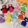 ARTSIM Holding Hands Socks Couple Kids Magnetic Hand in Hand Mid Tube Sock Funny 3D Doll Big Eye Design Gifts Socks Dark Green view 4