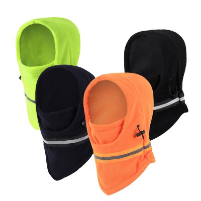 Winter Balaclava High Visibility Polar Fleece Ski Face Mask Men Reflective Windproof Fleece Hat Neck Head Warmer Ski Mask