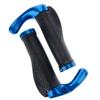 BESPORTBLE Ergonomic Handlebar Grips Ox Horn Bar End Grip Set for Bikes (Pair Blue) view 2
