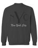 0562. New York City NYC Cool Hipster Street wear Men's Crewneck Sweatshirt (Characol Medium) Charcoal view 1