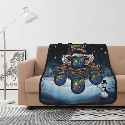 75th Ranger Regiment Double-Sided Blanket Experience Ultimate Comfort 40x50in
