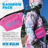 HY-FAN Hydration Fanny Pack with Bladder, 17oz BPA-Free, Hands-Free Design, Secure Pockets, Ideal for Athletic Outdoor Activities, Travel and More - Sky Blue view 2