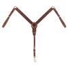 EQUIGEAR Western Leather Hand Tooled Headstall and Breast Collar Set with Reins. /Size-Full,Cob AO-0027 (Full) view 2