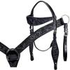 EQUIGEAR Western Leather Hand Tooled Headstall and Breast Collar Set with Reins. /Size-Full,Cob AO-0020 (Full) view 1