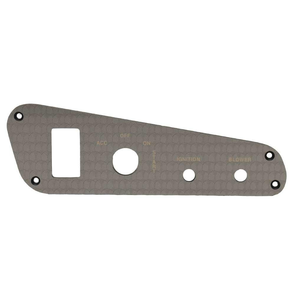 Rinker Boat Blank Ignition Panel 206779E | 8 1/8 x 2 3/4 Inch Silver