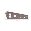 Rinker Boat Blank Ignition Panel 206779E | 8 1/8 x 2 3/4 Inch Silver view 4