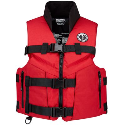 Mustang Survival Accel 100 Fishing Foam Vest - Red/Black, XX-Large