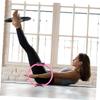 Happyyami 1pc Yoga Resistance Ring for Balance Flexibility Pink Accessory for Home Workouts Enhance Stretching Strength Training view 4