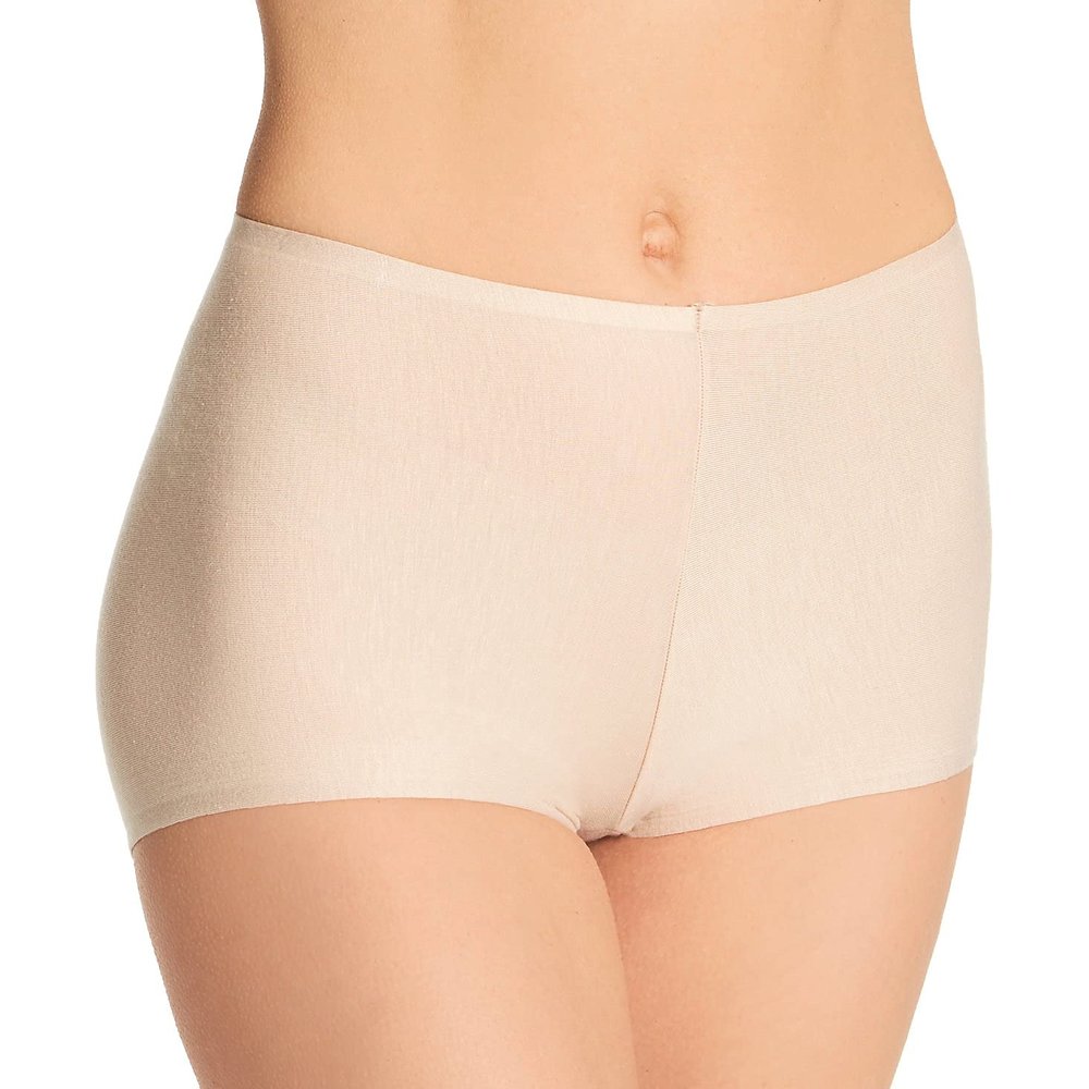 TC Fine Intimates Women's -146 Cotton Modal Boyshort Panty, A4, Warm Beige, XL