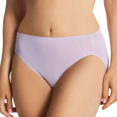 Naomi & Nicole Women's Wonderful Edge Hi Cut Brief Panty, A214, Fair Orchid, 2X