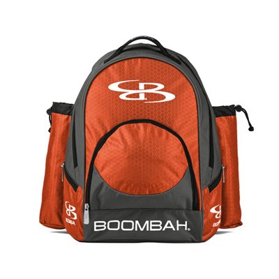 Boombah Tyro Baseball/Softball Bat Backpack - 20" x 15" x 10" - BPTC23 Charcoal/Orange