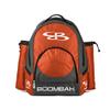 Boombah Tyro Baseball/Softball Bat Backpack - 20" x 15" x 10" - BPTC23 Charcoal/Orange view 1