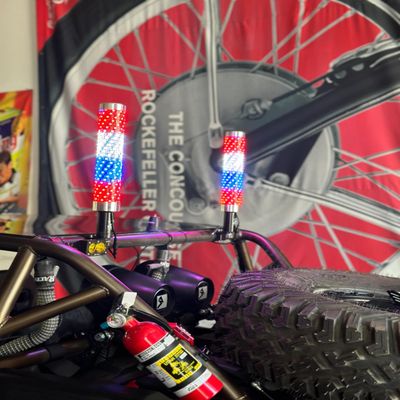 5150 Whips 1 Foot Nitestik Fat Whip 187 Style Bluetooth Controlled LED Color Changing Whips - Move to Music/Sound (Pair) for Off Road, RZR, Canam, Arctic Cat, UTV, Side x Side