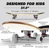 Magneto Complete Skateboard | Maple Wood | ABEC 5 Bearings | Double Kick Concave Deck | Kids Skateboard Cruiser Skateboard | Skateboards for Beginners, Teens & Adults (Free Stickers Included) view 4
