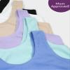 Fruit of The Loom Girls Cotton Built-Up Stretch Sports Bra 6 Pack Aruba Blue/Hyacinth/Cornflower Blue/Light Nude/White/Black 36 view 3
