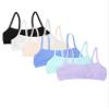 Fruit of The Loom Girl's Spaghetti Strap Sports Bra - Breathable, Stretch Cotton Training Bras for Teens & Girls 6 Pack Aruba Blue/Hyacinth/Cornflower Blue/Light Nude/White/Black 28 view 1