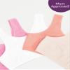 Fruit of The Loom Girls Cotton Built-Up Stretch Sports Bra 4 Pack Miami Pink/Sunset Coral/Rose Shadow/White 34 view 3