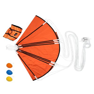 BLUEWING 16ft Parachute Sea Anchor Drift Sock for Fishing Boat Drift Drogue for Boating Stability Orange