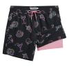 maamgic 2 in 1 Mens Swim Trunks 7 Inch Swim Shorts Swim Suits Board Shorts Party Night-Black Large view 1