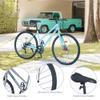 BALINGE 7 Speed Road Bike Hybrid Bike for Men and Women, 700C Wheels Racing Bicycle, Commuter Bicycle,City BicyclesDouble Disc Brakes,Commuting CycleLight Blue view 3