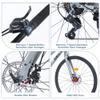 BALINGE 7 Speed Road Bike Hybrid Bike for Men and Women, 700C Wheels Racing Bicycle, Commuter Bicycle,City BicyclesDouble Disc Brakes,Commuting CycleLight Blue view 4