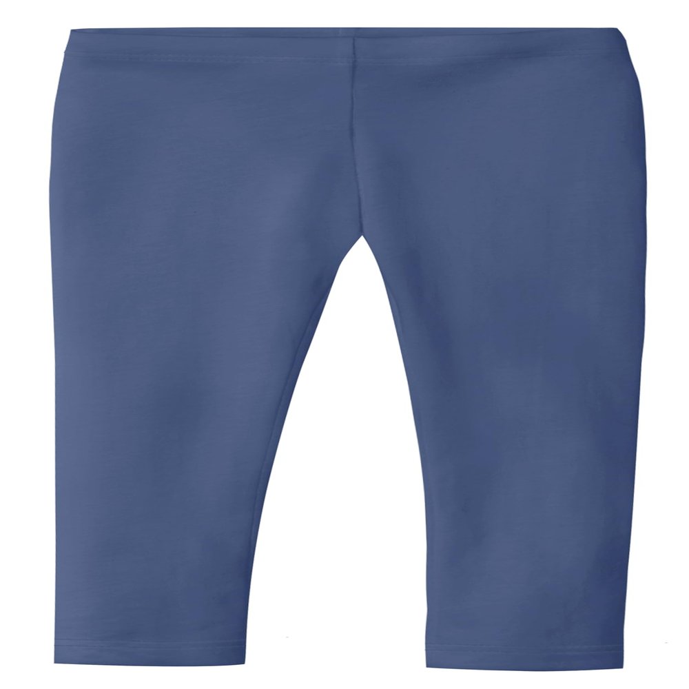 City Threads Baby Girls' Organic Cotton Leggings Solid for School Uniform Under Skirts and Dresses SPD Sensory Friendly for Sensitive Skin, Smurf, 3/6 mo.