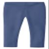 City Threads Baby Girls' Organic Cotton Leggings Solid for School Uniform Under Skirts and Dresses SPD Sensory Friendly for Sensitive Skin, Smurf, 3/6 mo. view 1