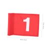 3pcs Golf Flags for Practice Durable Golfing Flags for Training Putting Targets Red - for Backyard Chipping and Putting Practice view 4