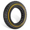 GYL 10 Inch 10x2.125 Solid Tire: 10x2.0/2.125 Electric Scooter Rubber Tire, 50/75-6.1 Tubeless Tyre for Xiaomi M365/Gotrax G4/GXL V2 Replacement Off road Front Rear Wheels Yellow 1 Pcs view 1