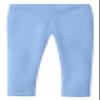 City Threads Baby Girls' Organic Cotton Leggings Solid for School Uniform Under Skirts and Dresses SPD Sensory Friendly for Sensitive Skin, Bright Light Blue, 3/6 mo. view 1