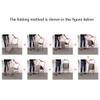 Folding Yoga Chair, Yoga assistive Chair, Metal Frame, Front and Rear Beam Design, Iyengar Yoga Chair, Pilates Yoga Chair, Yoga Inversion Chair Black (seat Height: 45cm) view 4