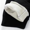 NATHGAM Mens Sherpa Fleece Pants Warm Lined Sweatpants Winter Outdoor Thicken Track Pants Drawstring Waist Running Pants Black view 4