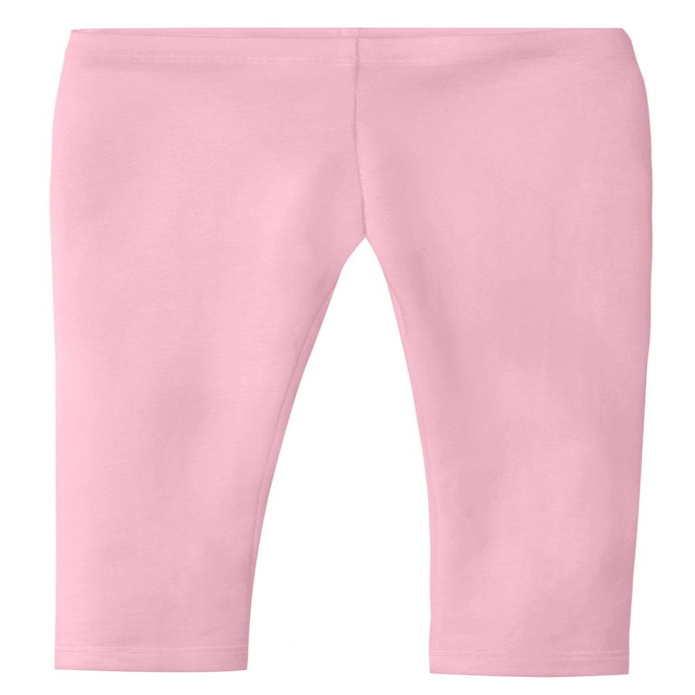 City Threads Baby Girls' Organic Cotton Leggings Solid for School Uniform Under Skirts and Dresses SPD Sensory Friendly for Sensitive Skin, Bright Light Pink, 6/9 mo.