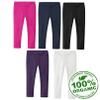 City Threads Baby Girls' Organic Cotton Leggings Solid for School Uniform Under Skirts and Dresses SPD Sensory Friendly for Sensitive Skin, Bright Light Pink, 6/9 mo. view 2