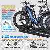 CyberRack E2 Hitch eBike Rack with Ramp  2-Bike Electric Bike Carrier, 200 lb Capacity, Foldable Platform Mount for Cars, Trucks, SUVs, Vans & RV with 2 Receiver, Fits Up to 5 Fat Tire E-Bikes view 2