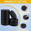 Mototo 8 PCS Sport Foam Ice Hockey Pucks 3 Inch Ice Hockey Pucks with Mesh Bag Foam Hockey Training Puck for Adults Practicing and Classic Training Indoor Floor Game Outdoor Sports (Black) view 3