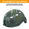 Airsoft PJ Type Tactical Paintball Fast Military Helmet with Front NVG Mount and Side Rail Breathable Vent Holes for Cosplay Outdoor Activities view 3