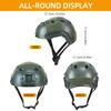 Airsoft PJ Type Tactical Paintball Fast Military Helmet with Front NVG Mount and Side Rail Breathable Vent Holes for Cosplay Outdoor Activities view 4