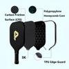 ERSZOO Pickleball Paddles 3K Carbon Friction Textured Carbon Fiber Surface (CFS) High Grit & Spin, USA Pickleball Approved, 16MM Polypropylene Honeycomb Core, Antislip Sweat-Absorbing Grip, PB-CF-01 view 2