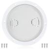 BALAVA 7.2 Inch Boat Hatch,Boat Deck Plates Round Non-Slip Inspection Hatch with Clear Detachable Cover,Marine Access Hatch Deck Hatches for RV Boat Yacht Kayak Outdoor Mount-Screws Included - White view 1
