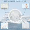 BALAVA 7.2 Inch Boat Hatch,Boat Deck Plates Round Non-Slip Inspection Hatch with Clear Detachable Cover,Marine Access Hatch Deck Hatches for RV Boat Yacht Kayak Outdoor Mount-Screws Included - White view 3