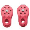 Luejnbogty 2 pcs Rock Pulley Rope Tree Climbing Climber Arborist Fixed Pulley Red view 1