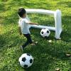 EERSTA Youth Football Goal Set, Inflatable Football Goal, Portable Grass Football Net, Outdoor Children's Football Pole Training view 1