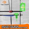 THREE ARCHERS Archery Bow Tuning and Mounting String Level Combo Kit for Compound Bows (Green) view 3