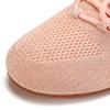 JUODVMP Women's Knits Dance Shoes Classical Lace-up Jazz Ballet Flats Casual Walking Sneakers,Pink,7.5 US view 3