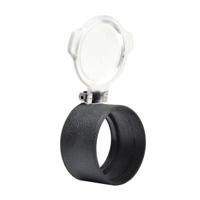 Fully Transparent Optical Lens Protective Cover Single Tube Telescope Dust Cover Aiming Scope Scratch Resistant Rebound Cover 39-59MM Diameter