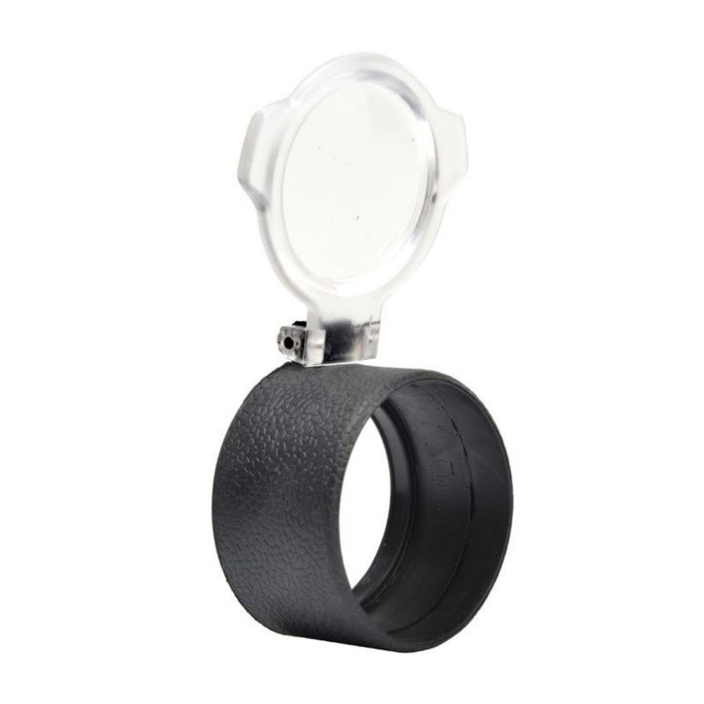 Fully Transparent Optical Lens Protective Cover Single Tube Telescope Dust Cover Aiming Scope Scratch Resistant Rebound Cover 39-59MM Diameter